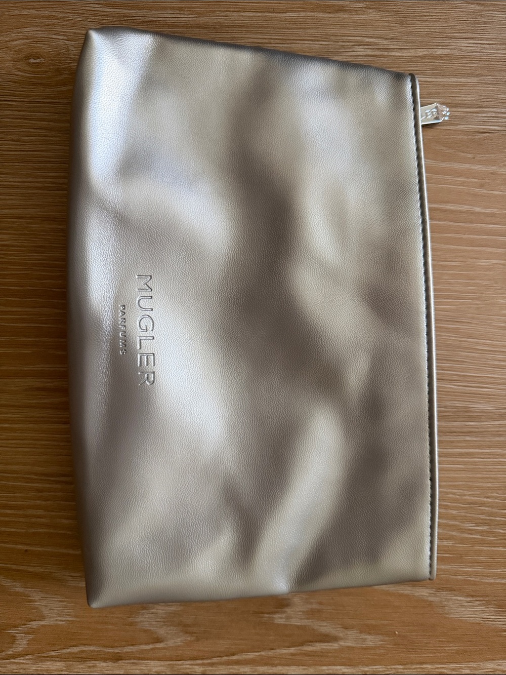 Mugler Metallic Champagne Toiletry Pouch